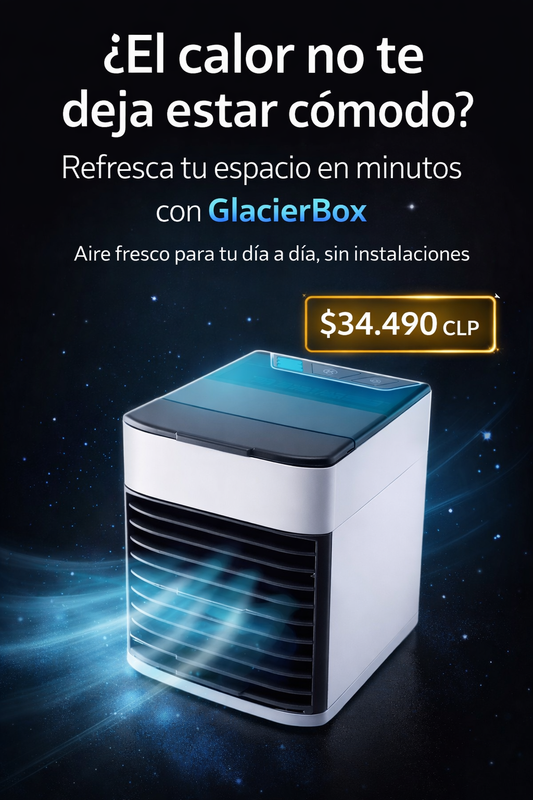 Aire Glacier Box – Enfriador de Aire Portátil con Efecto Hielo