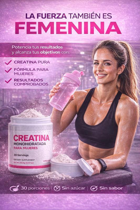 Old School Labs Creatina Monohidratada – Para Mujeres | Fuerza y Rendimiento
