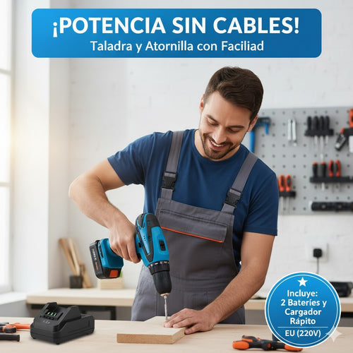 Taladro Inalámbrico ProMax 20V – Potencia y Precisión sin Cables